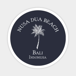Nusa Dua Beach - Bali - Indonesia Vintage Palm Tree Magnet